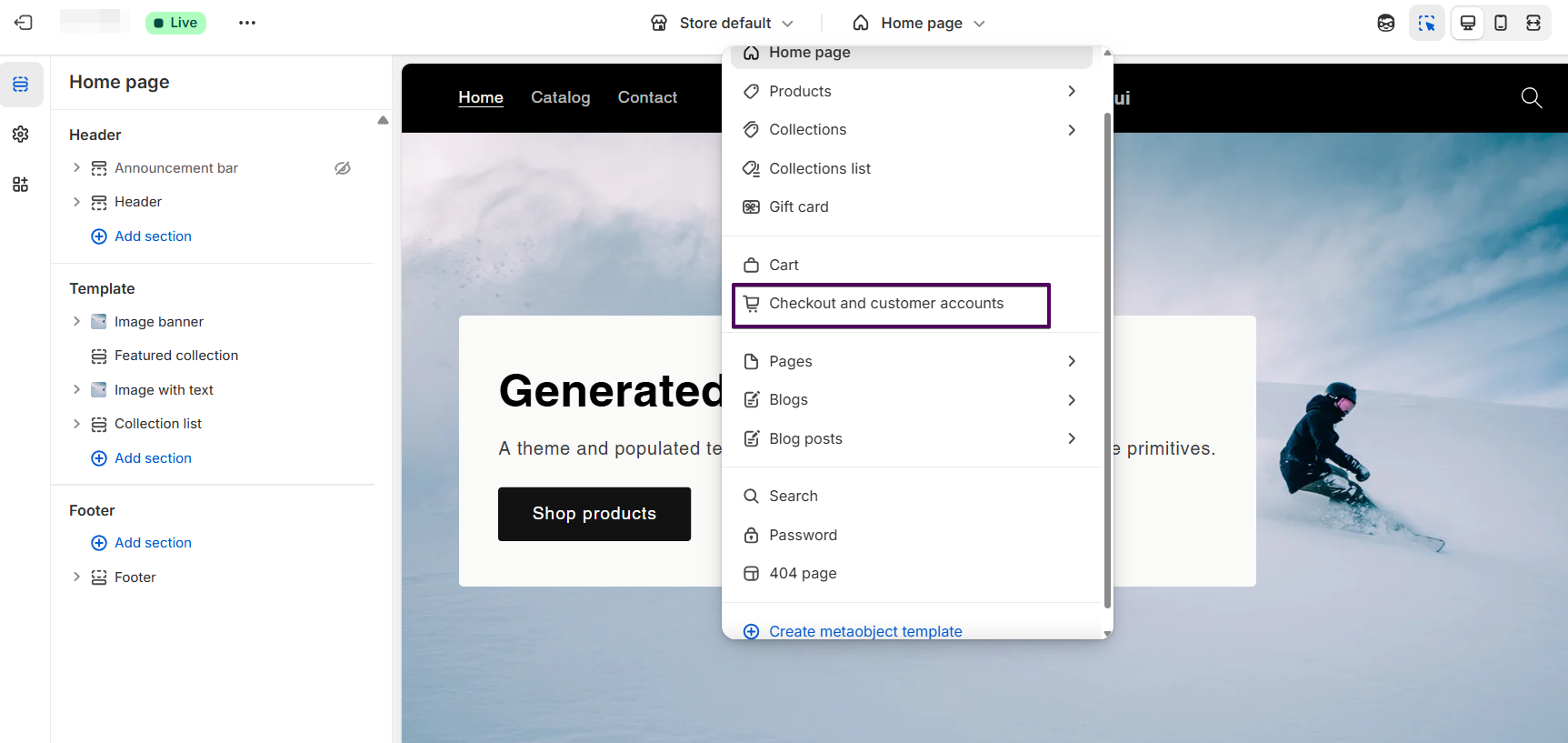 Offer added from theme editor